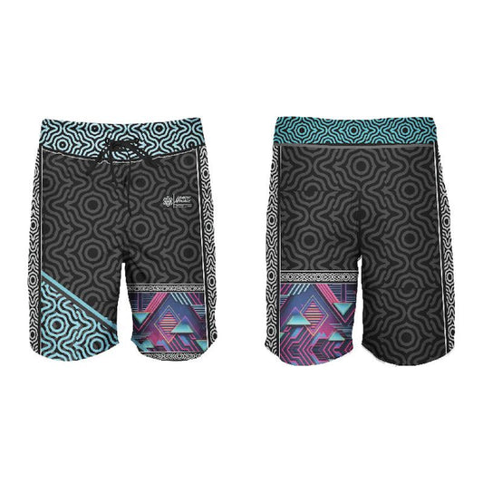 Synth Wave Board Shorts
