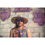 Floral Purp Straw Hat
