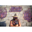 Floral Purp Straw Hat