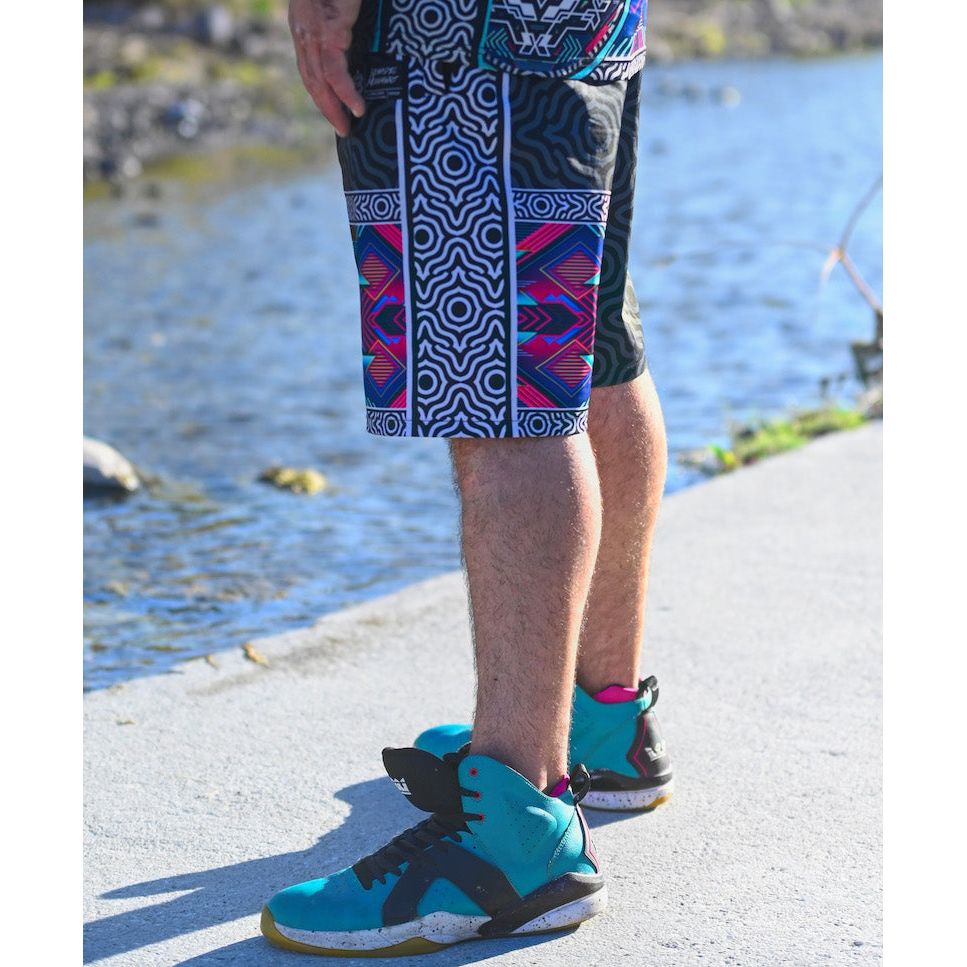 Synth Wave Board Shorts